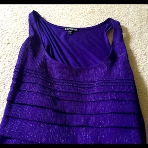 Express sparkle dress tank